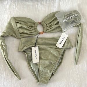 Montce Swim Jade Sparkle bikini set